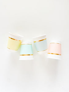Pastel Cups (Set of 8)