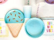 Load image into Gallery viewer, Ice Cream Cone Dinner Plates (Set of 8)
