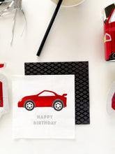Load image into Gallery viewer, Race Car Cocktail Napkins (Set of 16)

