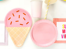 Load image into Gallery viewer, Ice Cream Cone Dinner Plates (Set of 8)
